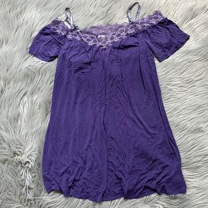 Jessica Simpson Purple Nursing nightgown medium